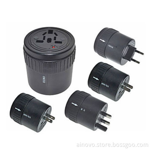 Universal Travel Adapter for iPhone/MP3, Multi Plug Sockets, 100-250V, USB Port